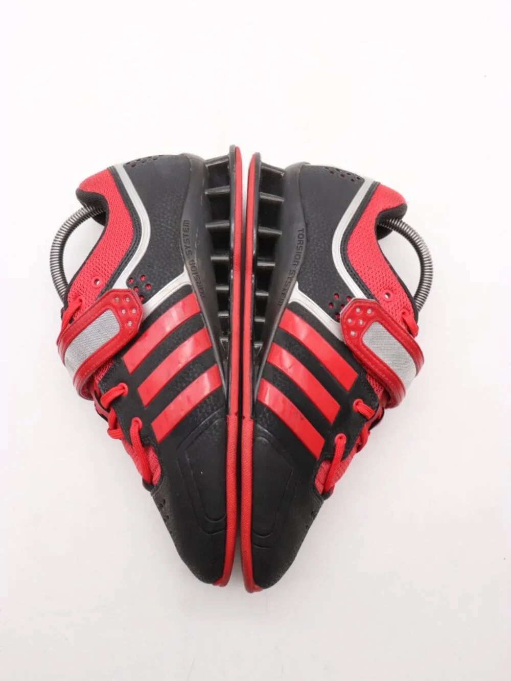 Adidas AdiPower Weightlifting Sneaker Men's 7.5 Black Red Low Top Shoes M21865